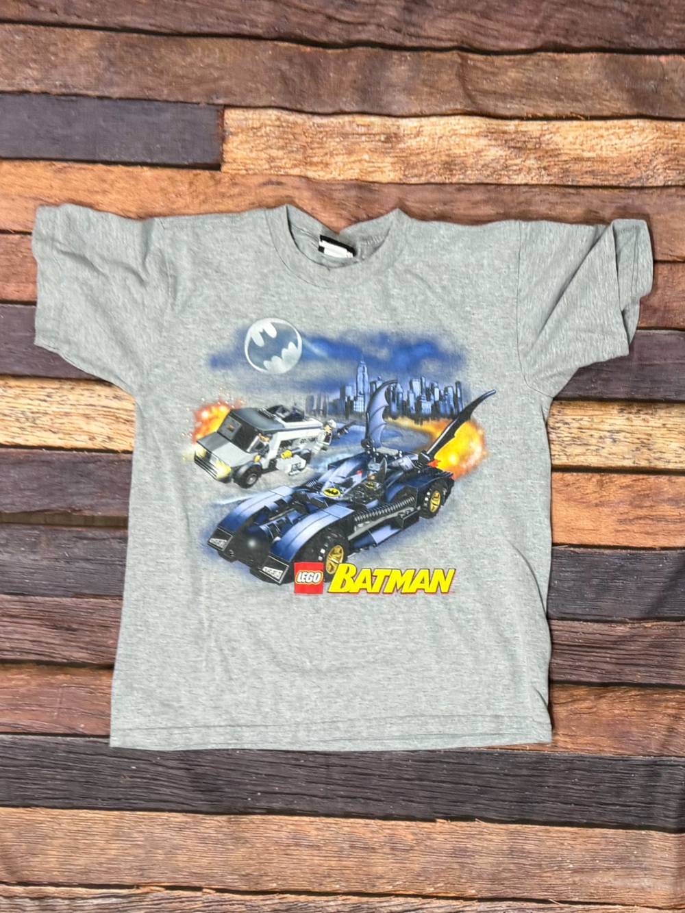 Batman Lego Cartoon Y2K Crewneck Boys Kids Youth tshirt